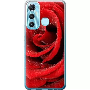 Чехол на Infinix Hot 11 Красная роза
