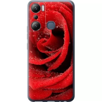 Чехол на Infinix Hot 20i Красная роза