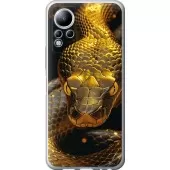 Чехол на Infinix Note 12 Golden snake