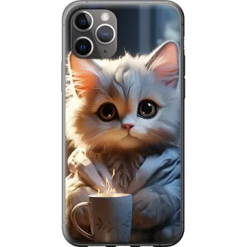 Чехол на iPhone 11 Pro Max White cat
