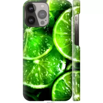 Чехол на iPhone 13 Pro Max Зелёные дольки лимона