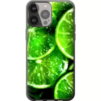 Чехол на iPhone 13 Pro Max Зелёные дольки лимона