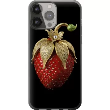 Чехол на iPhone 13 Pro Max Клубника v3