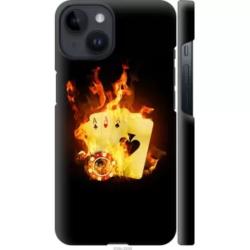 Чехол на iPhone 14 Горящие карты