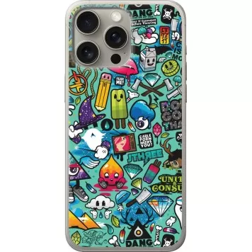 Чехол на iPhone 15 Pro Max Стикер бомбинг 1