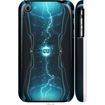 Чехол на iPhone 3Gs Молнии в цилиндре