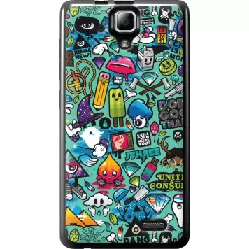 Чехол на Lenovo A536 Стикер бомбинг 1