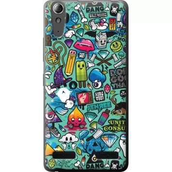 Чехол на Lenovo K3 (K30-t) Стикер бомбинг 1
