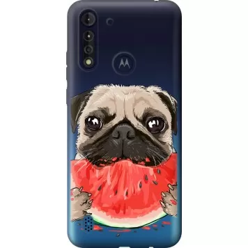 Чохол на Motorola G8 Power Lite Мопс і кавун