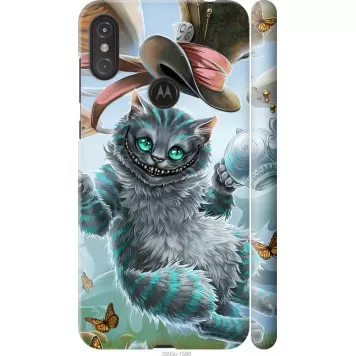 Чехол на Motorola One Power Чеширский кот 2