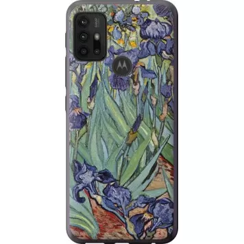 Чехол на Motorola Moto G10 Винсент Ван Гог. Ирисы
