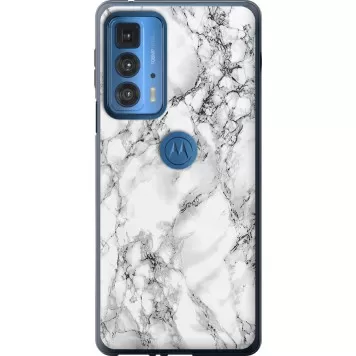 Чехол на Motorola Edge 20 Pro Мрамор белый