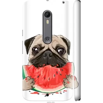Чохол на Motorola Moto X Style Мопс і кавун