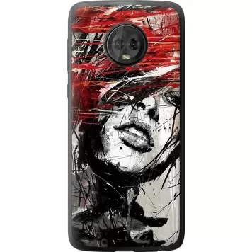 Чехол на Motorola Moto G6 Лицо девушки