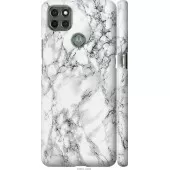 Чехол на Motorola G9 Power Мрамор белый