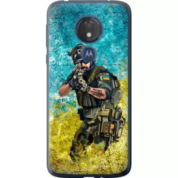 Чехол на Motorola Moto G7 Power Воин ЗСУ