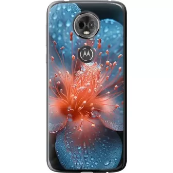 Чехол на Motorola Moto E5 Plus Роса на цветке