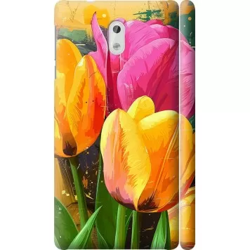 Чехол на Nokia 3 Нарисованные тюльпаны