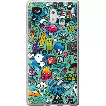 Чехол на Nokia 3 Стикер бомбинг 1