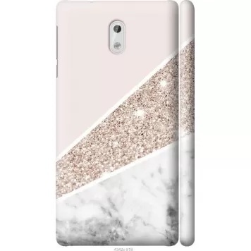Чехол на Nokia 3 Пастельный мрамор