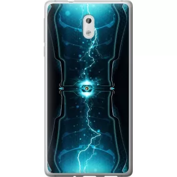 Чехол на Nokia 3 Молнии в цилиндре