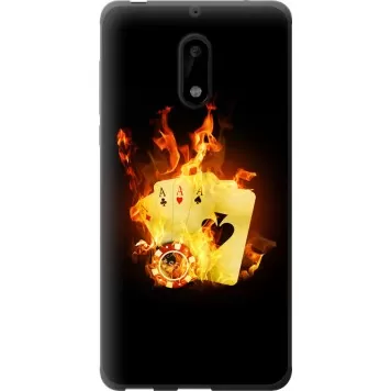 Чехол на Nokia 6 Горящие карты