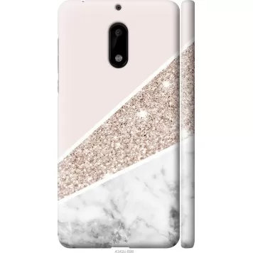 Чехол на Nokia 6 Пастельный мрамор