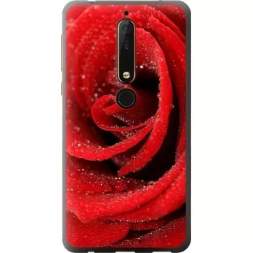 Чехол на Nokia 6.1 Красная роза