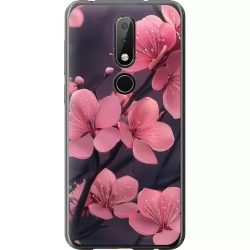 Чехол на Nokia 6.1 Plus Пурпурная сакура