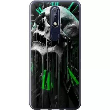 Чехол на Nokia 7.1 Череп-часы