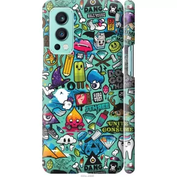 Чехол на OnePlus Nord 2 Стикер бомбинг 1