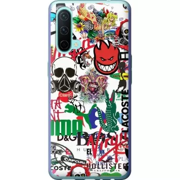 Чохол на OnePlus Nord CE Many different logos