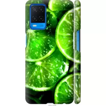 Чехол на Oppo A54 Зелёные дольки лимона