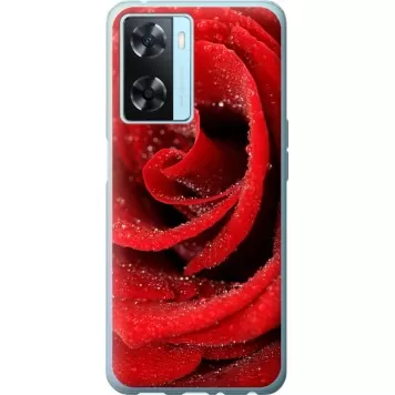 Чехол на Oppo A57s Красная роза