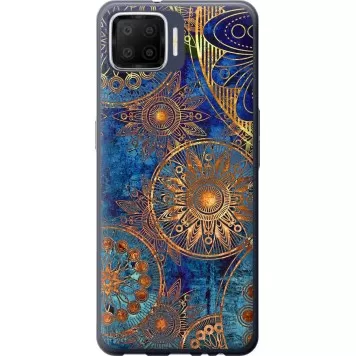 Чехол на Oppo A73 Золотой узор
