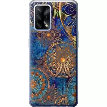 Чохол на Oppo A74 Золотий візерунок