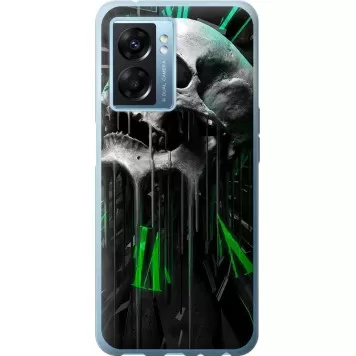 Чохол на Oppo A77 5G Череп-годинник