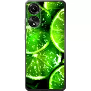 Чохол на Oppo A78 4G Зелені часточки лимона