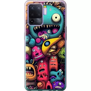 Чехол на Oppo A94 Cмешные монстры