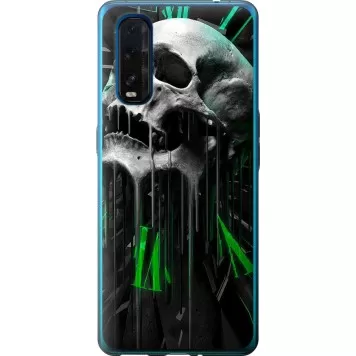 Чохол на Oppo Find X2 Череп-годинник