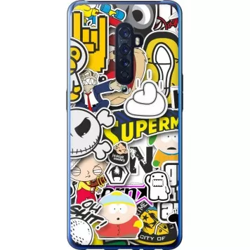 Чехол на Oppo Reno 2 Popular logos