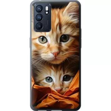 Чохол на Oppo Reno6 5G Котики 2