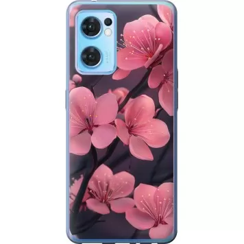 Чохол на Oppo Reno7 5G Пурпурова сакура