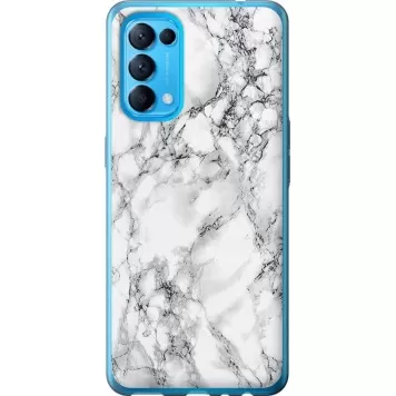 Чехол на Oppo Reno5 Мрамор белый