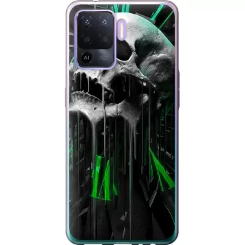 Чехол на Oppo Reno5 Lite Череп-часы
