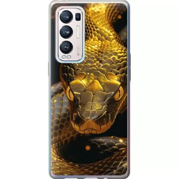 Чохол на Oppo Reno5 Pro Plus Golden snake