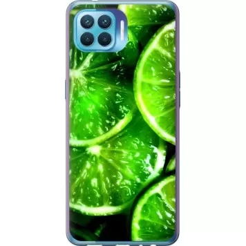 Чохол на Oppo Reno 4 Lite Зелені часточки лимона