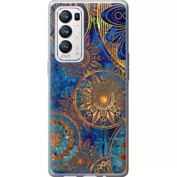 Чохол на Oppo Reno5 Pro Plus Золотий візерунок
