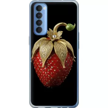 Чохол на Oppo Reno 4 Pro Полуниця v3