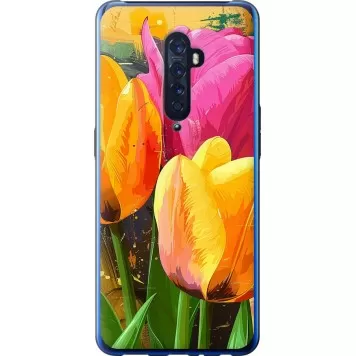 Чохол на Oppo Reno 2 Намальовані тюльпани